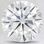 10.5mm Super Premium Round Moissanite, smalltop view