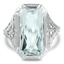 Edwardian Aquamarine Cocktail Ring