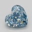 2.74 Ct. Fancy Vivid Blue Heart Lab Grown Diamond