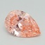 0.35 Ct. Fancy Vivid  Pink Pear Lab Grown Diamond