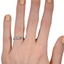 The Chasya Ring, smallzoomed in top view on a hand