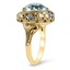 The Hippolyta Ring, smalltop view on a hand