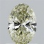 0.83 Ct. Fancy Yellow Oval Lab Grown Diamond
