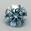 6.05 Ct. Fancy Vivid Blue Round Lab Grown Diamond