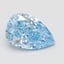 2.10 Ct. Fancy Vivid Blue Pear Lab Grown Diamond