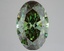 6.00 Ct. Fancy Vivid Green Oval Lab Grown Diamond