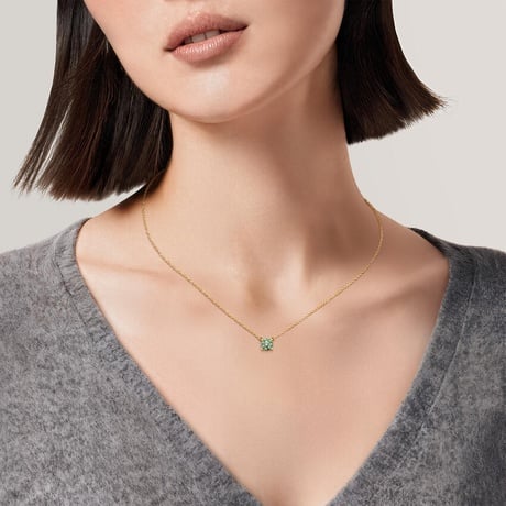 Pacific Green Lab Diamond Solitaire Pendant (3/4 ct. tw.)