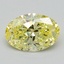 1.15 Ct. Fancy Vivid Yellow Oval Lab Grown Diamond