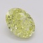 0.70 Ct. Fancy Intense Yellow Oval Diamond