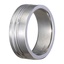 Double Groove Band with Channel-set Diamond, smallside view