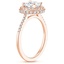 14K Rose Gold Audra Diamond Ring, smallside view