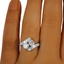 The Jazz Ring, smallzoomed in top view on a hand