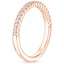 14K Rose Gold Corda Diamond Ring, smallside view