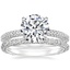 18K White Gold Luxe Valencia Diamond Ring (1/2 ct. tw.) with Nova Diamond Ring (1/3 ct. tw.)