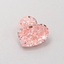 0.41 Ct. Fancy Intense  Pink Heart Lab Grown Diamond