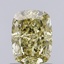 0.98 Ct. Fancy  Yellow Cushion Lab Grown Diamond