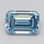 2.10 Ct. Fancy Vivid  Blue Emerald Lab Grown Diamond