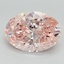 3.00 Ct. Fancy Intense Pink Oval Lab Grown Diamond