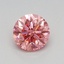 0.45 Ct. Fancy Vivid Pink Round Lab Grown Diamond