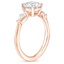 14K Rose Gold Luxe Cometa Three Stone Diamond Ring (1/3 ct. tw.), smallside view