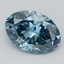 5.51 Ct. Fancy Vivid  Blue Oval Lab Grown Diamond