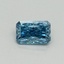 0.52 Ct. Fancy Vivid Malibu Blue Radiant Lab Grown Diamond