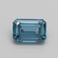 1.03 Ct. Fancy Vivid Blue Emerald Lab Grown Diamond