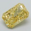 5.01 Ct. Fancy Vivid Yellow Radiant Lab Grown Diamond