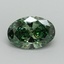 1.61 Ct. Fancy Vivid Green Oval Lab Grown Diamond