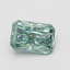 3.08 Ct. Fancy Vivid Green Radiant Lab Grown Diamond