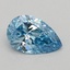 0.51 Ct. Fancy Vivid  Blue Pear Lab Grown Diamond