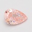 0.79 Ct. Fancy Vivid Pink Pear Lab Grown Diamond