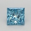 1.10 Ct. Fancy Vivid Blue Princess Lab Grown Diamond