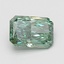 1.10 Ct. Fancy Vivid Green Radiant Lab Grown Diamond