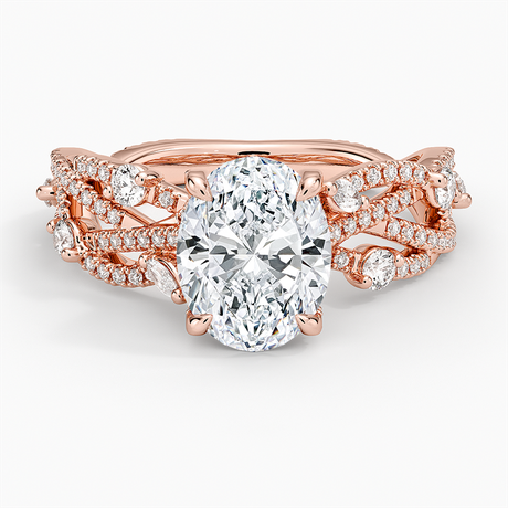 14K Rose Gold Grand Secret Garden Diamond Ring
