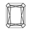 3.21 Carat Radiant Diamond small top view with measurements