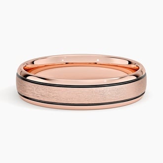 Everett 5mm Wedding Ring in 14K Rose Gold