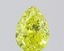 1.02 Ct. Fancy Vivid  Yellow Pear Lab Grown Diamond