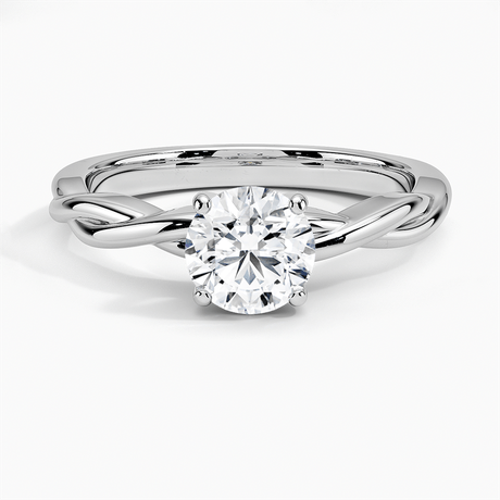 Twisted Vine Engagement Ring - Solitaire