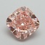 3.21 Ct. Fancy Vivid Pink Cushion Lab Grown Diamond