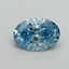 1.09 Ct. Fancy Vivid Blue Oval Lab Grown Diamond