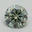 3.01 Ct. Fancy Vivid Green Round Lab Grown Diamond