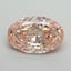 6.73 Ct. Fancy Intense Pink Oval Lab Grown Diamond