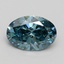 1.53 Ct. Fancy Vivid Blue Oval Lab Grown Diamond
