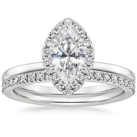 18K White Gold Vienna Diamond Bridal Set (1/2 ct. tw.)