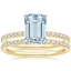 18KY Aquamarine Ballad Diamond Bridal Set (1/3 ct. tw.), smalltop view