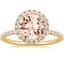 18K Yellow Gold Waverly Halo Diamond Ring (1/2 ct. tw.), smalltop view