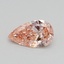 0.52 Ct. Fancy Intense Pink Pear Lab Grown Diamond
