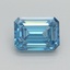 1.50 Ct. Fancy Vivid Blue Emerald Lab Grown Diamond