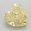 0.99 Ct. Fancy Intense Yellow Heart Lab Grown Diamond